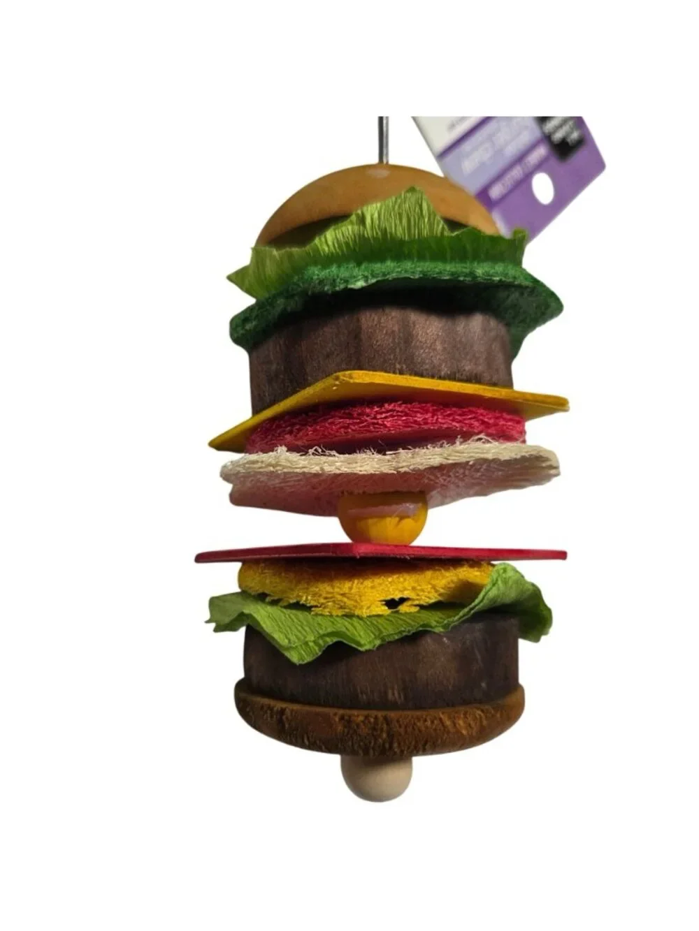 All Living Things Deluxe Burger Chew Kabob For Small Pets Rabbits Guinea Pigs